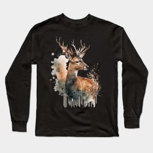 Deer illustration Long Sleeve T-Shirt